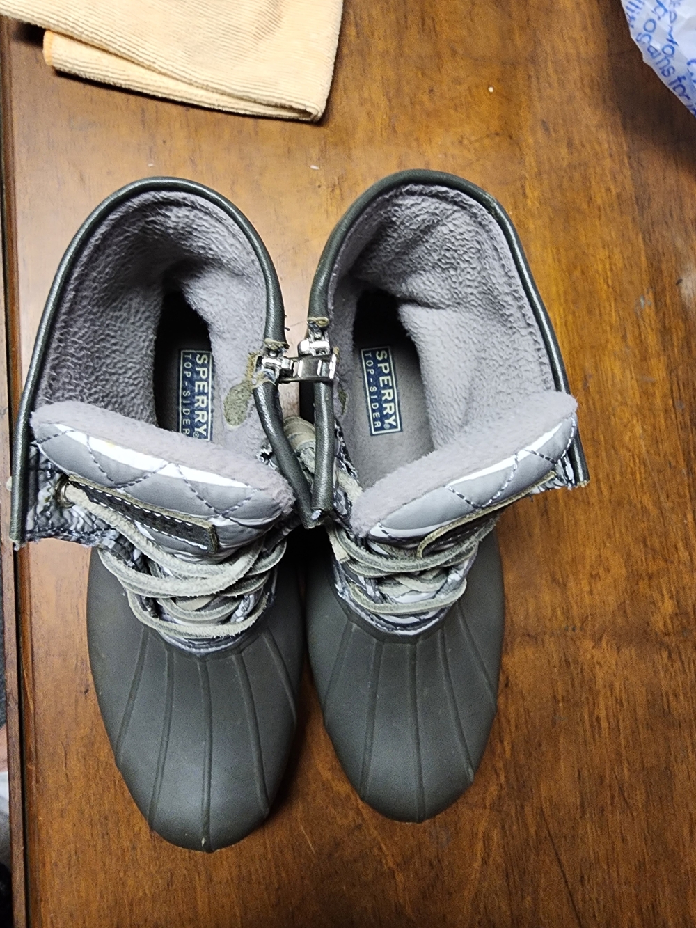 Sperry Women’s Grey Duck Boots - Insulated Waterproof Winter Boots